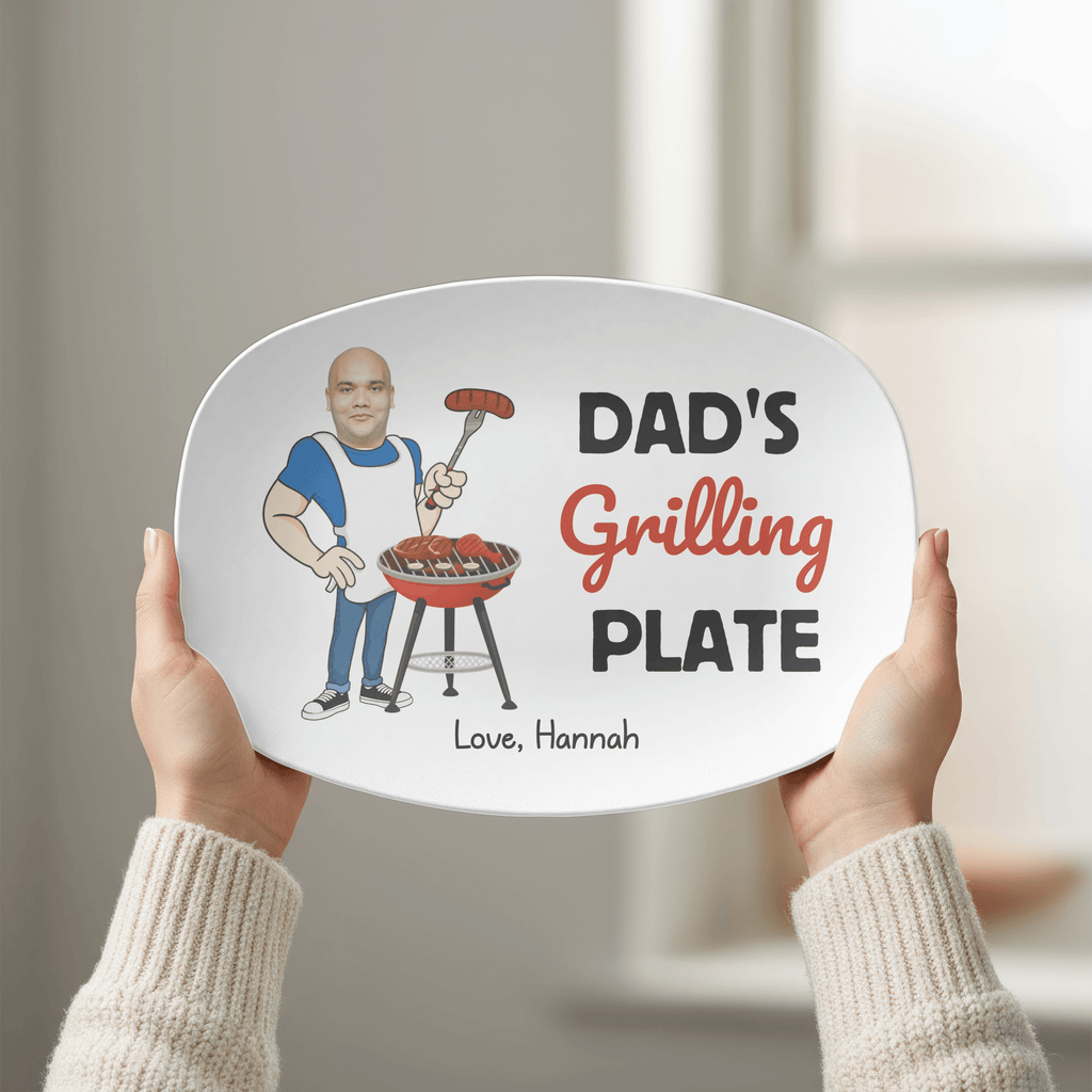 Personalized Photo Grilling Platter by Lil Plate Shop