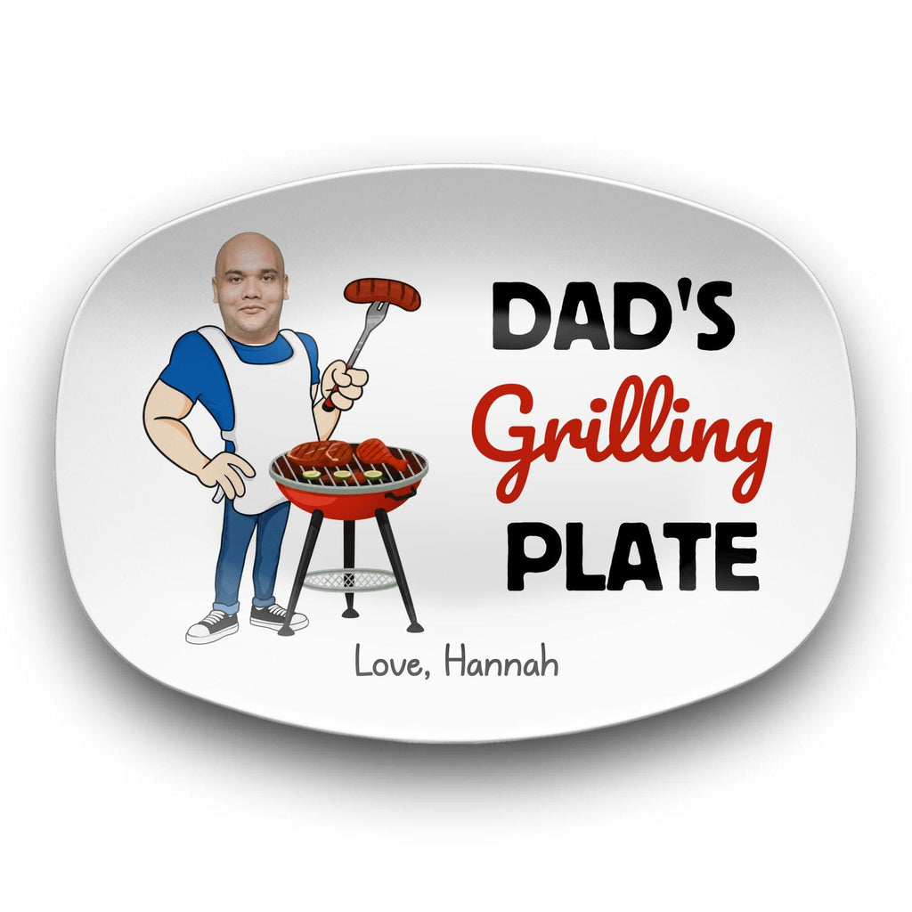 Personalized Photo Grilling Platter by Lil Plate Shop