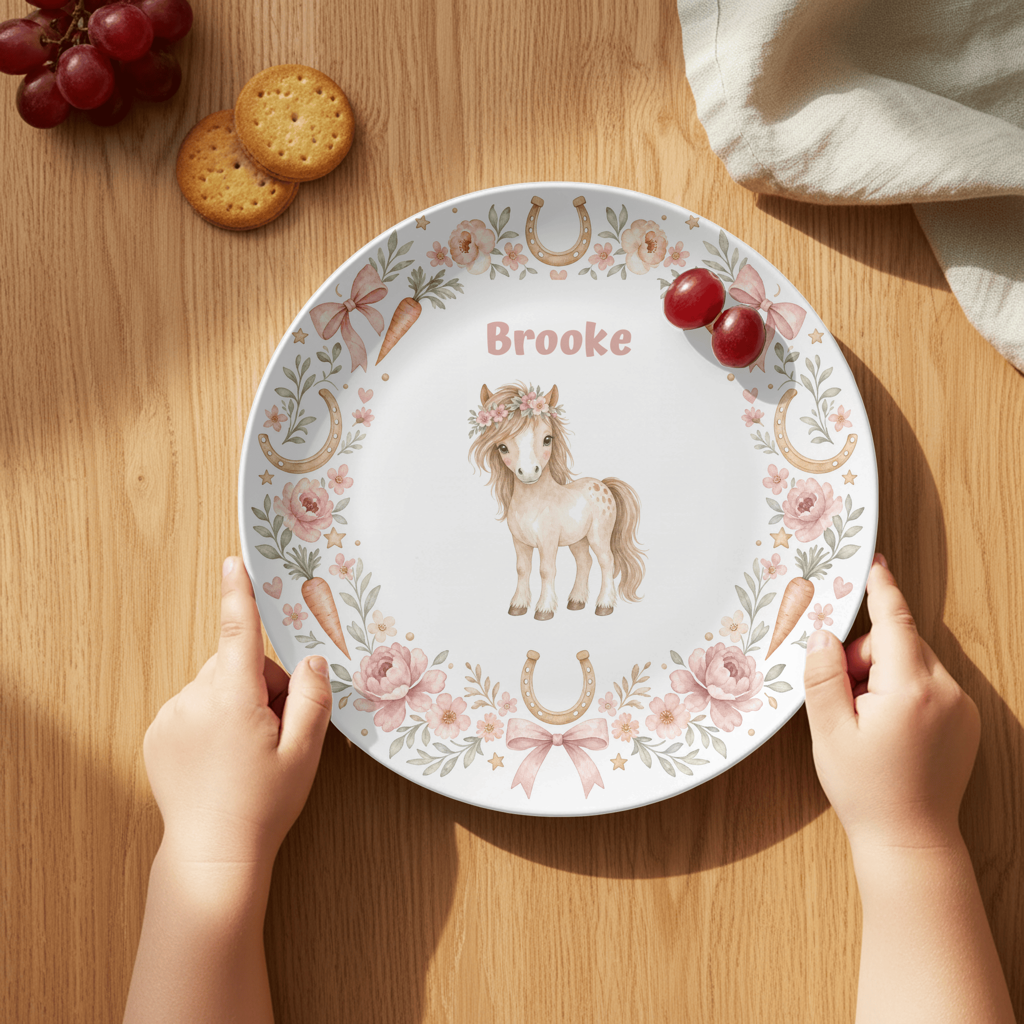 Personalized Pony Coquette Plate by Lil Plate Shop