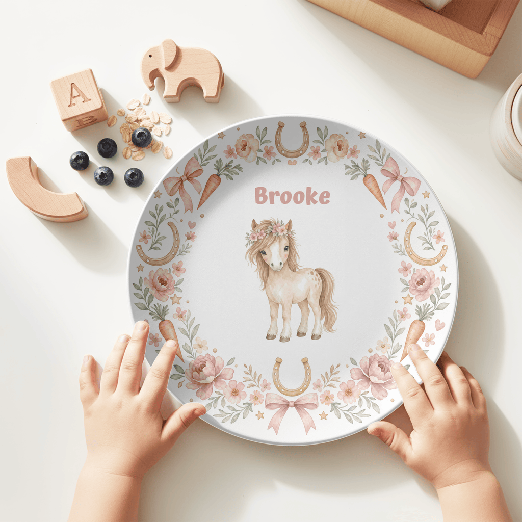 Personalized Pony Coquette Plate by Lil Plate Shop