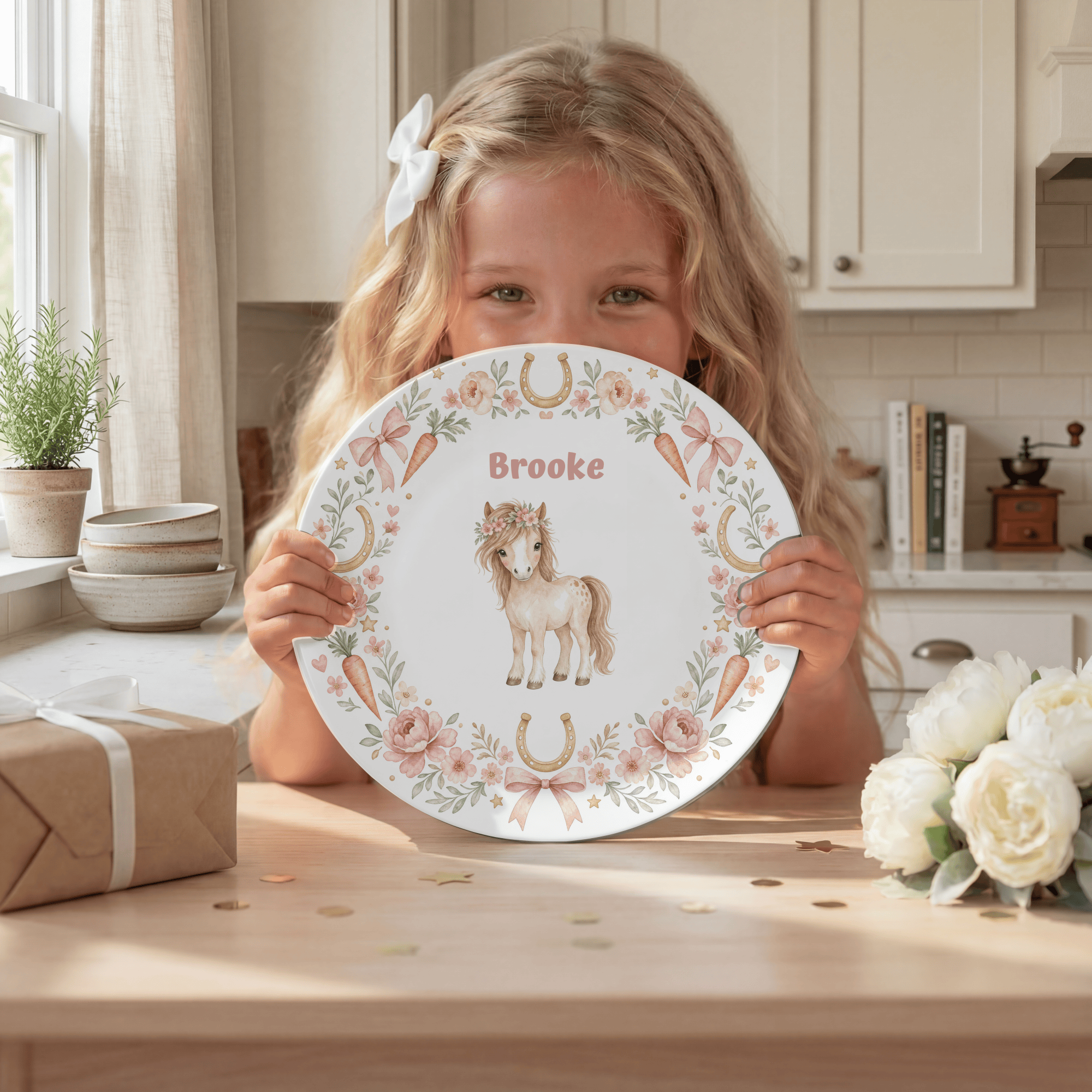 Personalized Pony Coquette Plate by Lil Plate Shop