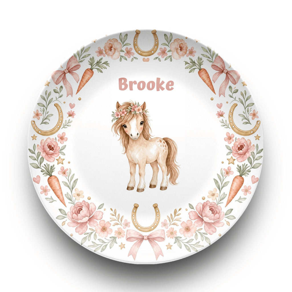 Personalized Pony Coquette Plate by Lil Plate Shop