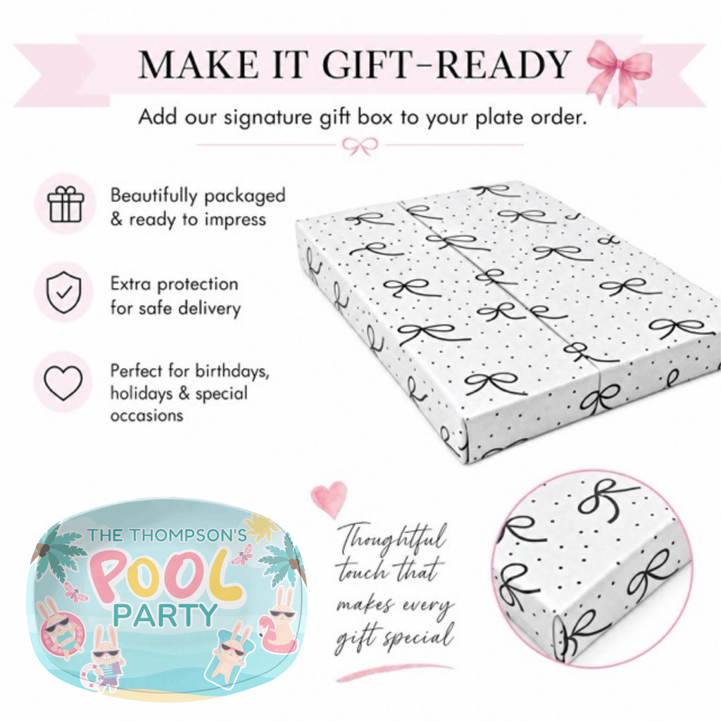 Personalized Pool Party Platter by Lil Plate Shop
