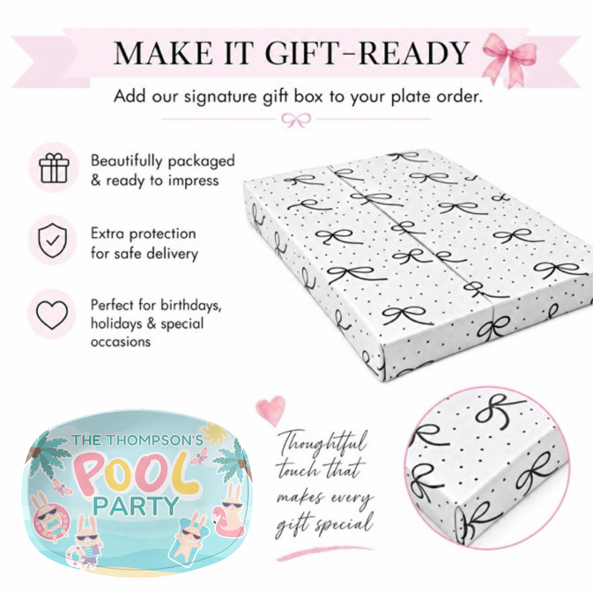 Personalized Pool Party Platter by Lil Plate Shop