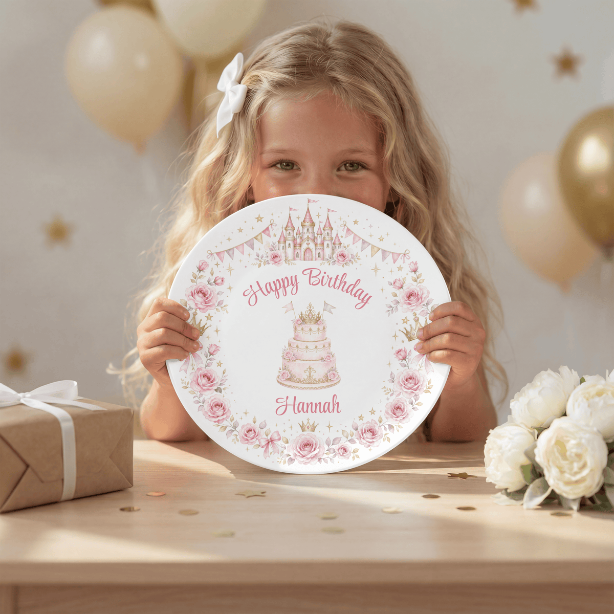 Personalized Princess Birthday Castle Plate by Lil Plate Shop