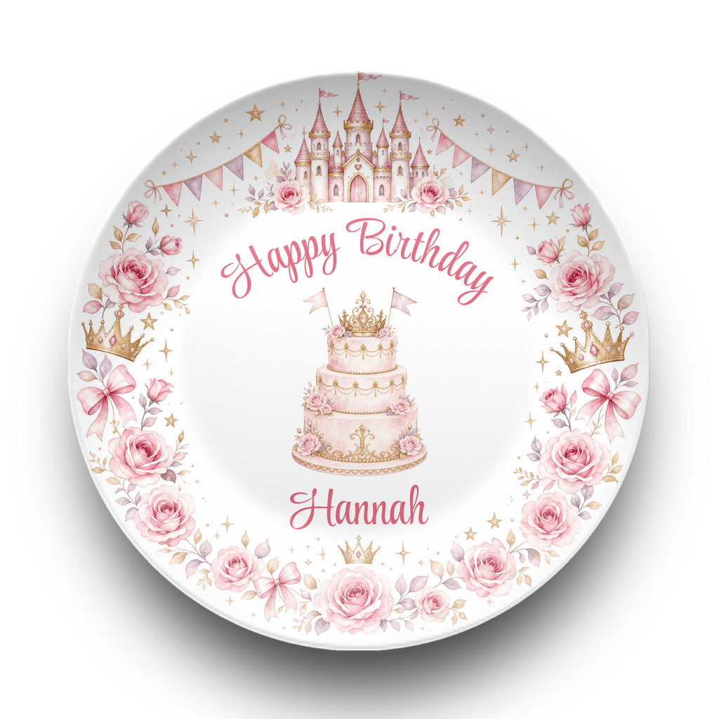 Personalized Princess Birthday Castle Plate Plate by Lil Plate Shop