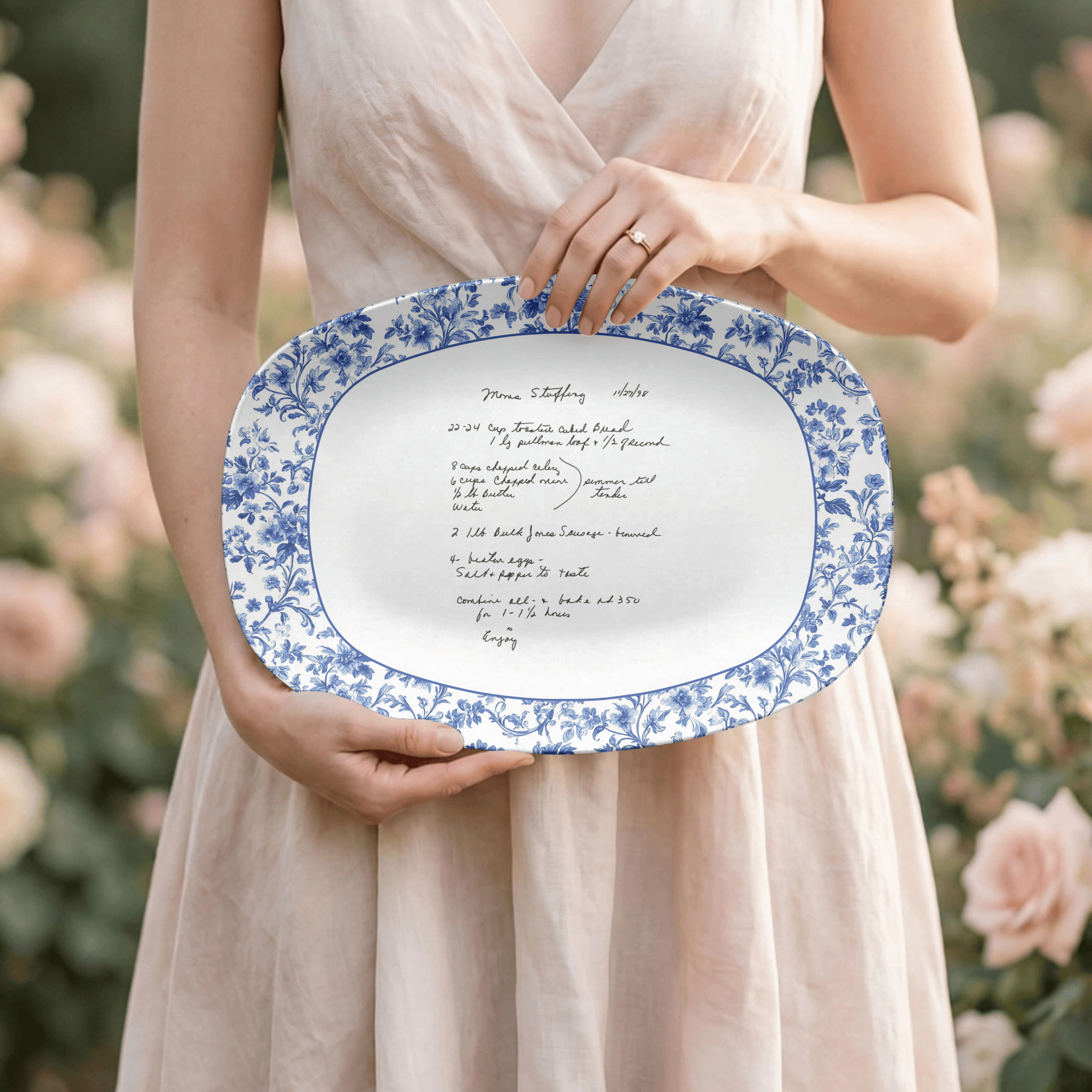 Personalized Recipe Platter from Photo by Lil Plate Shop