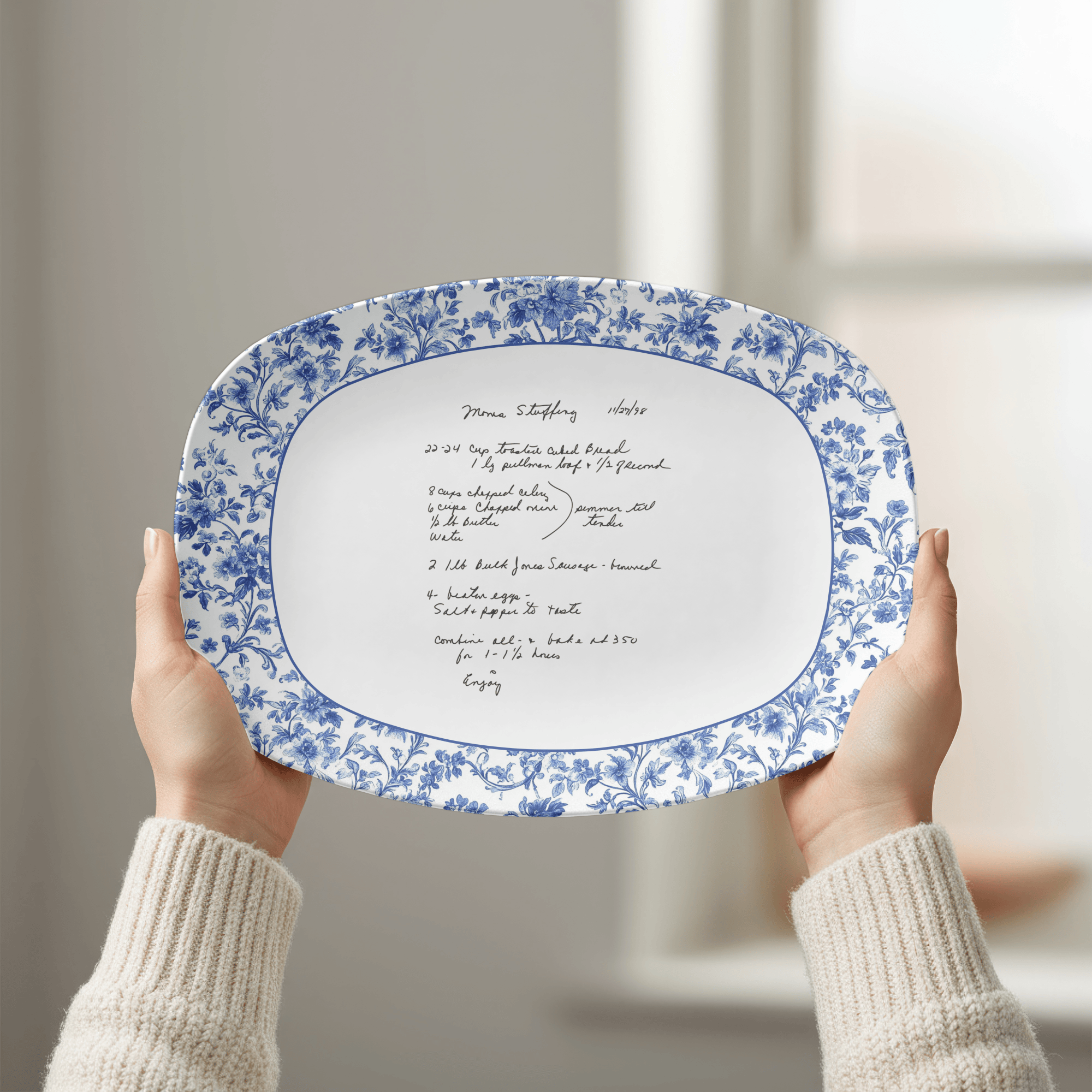 Personalized Recipe Platter from Photo by Lil Plate Shop