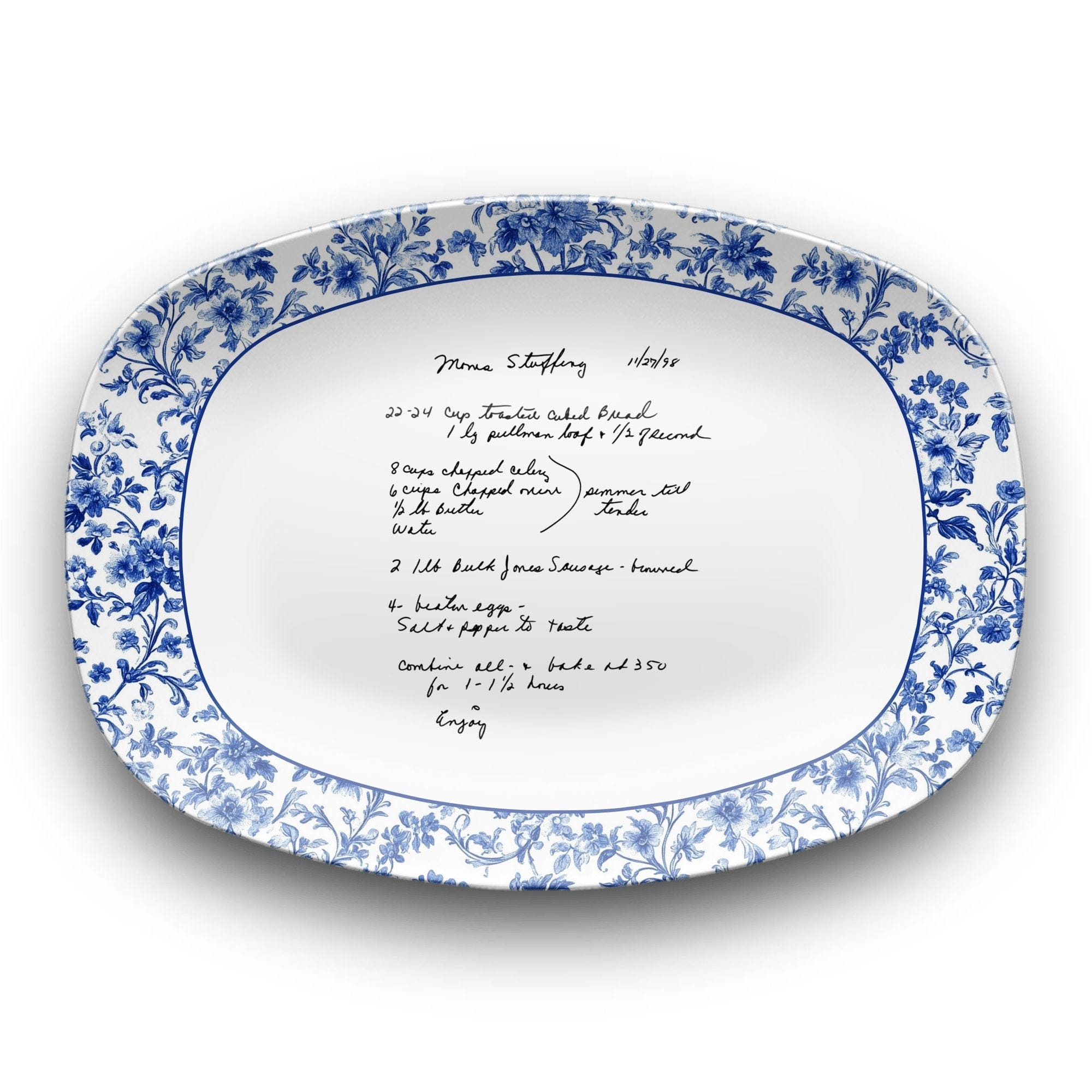 Personalized Recipe Platter from Photo by Lil Plate Shop