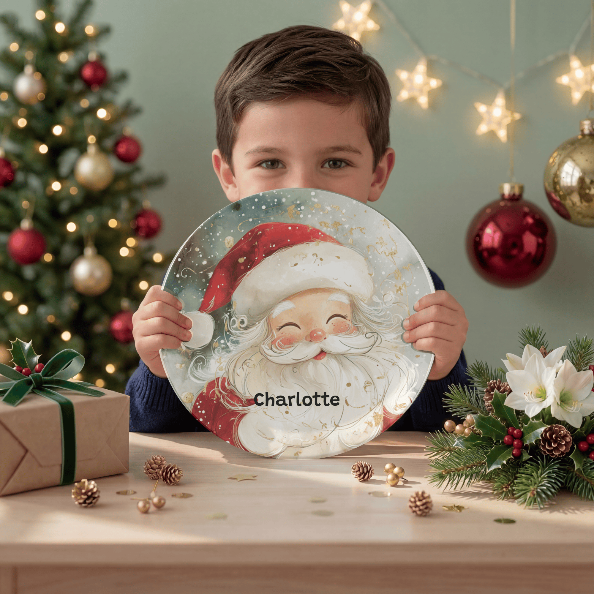 Personalized Santa Magic Plate by Lil Plate Shop