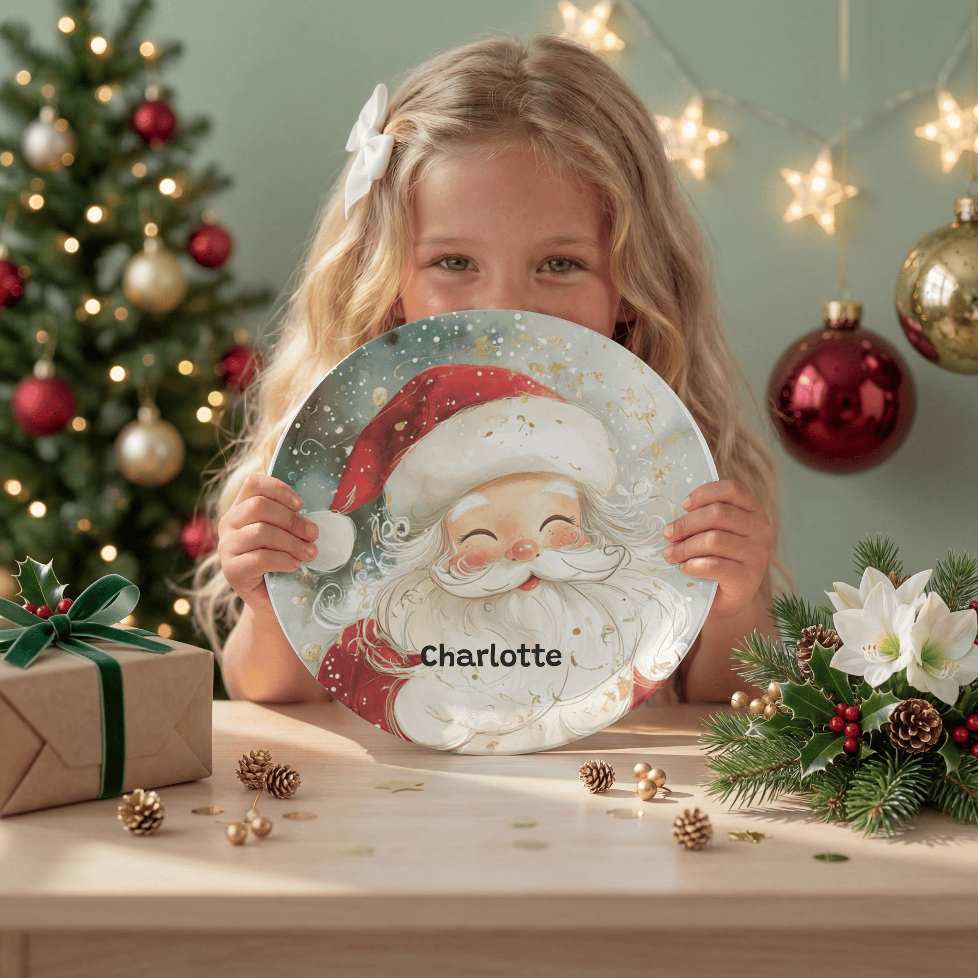 Personalized Santa Magic Plate by Lil Plate Shop