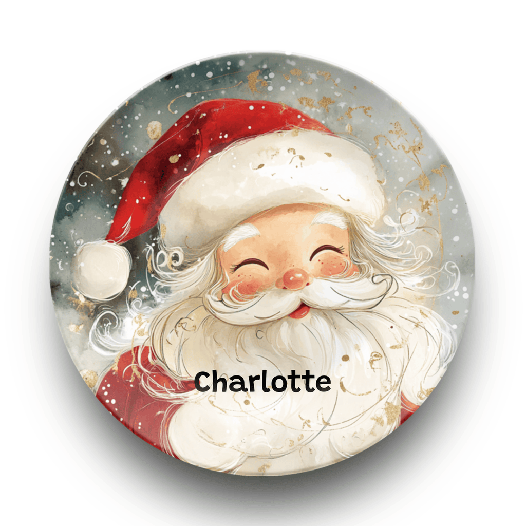 Personalized Santa Magic Plate Plate by Lil Plate Shop