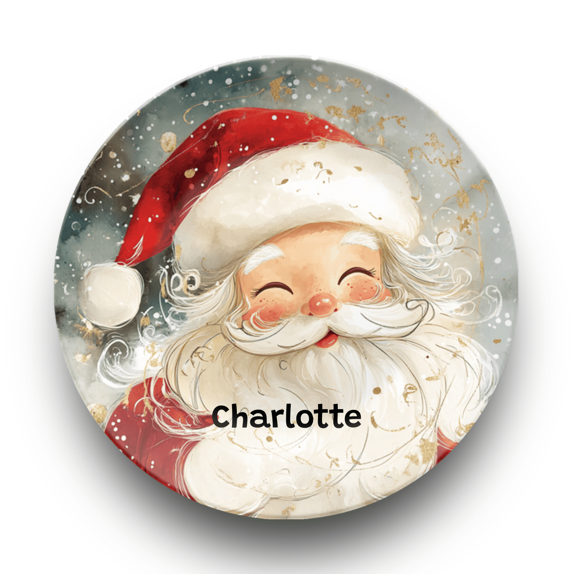 Personalized Santa Magic Plate Plate by Lil Plate Shop