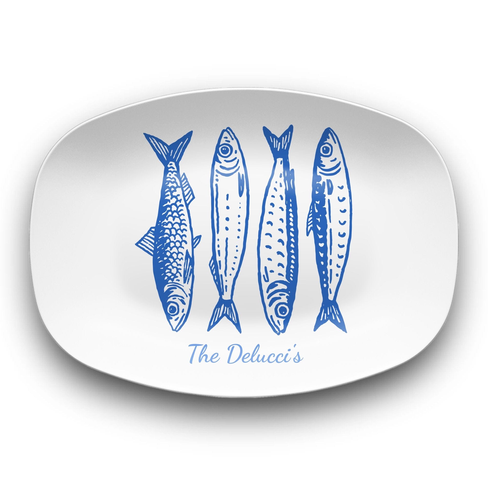 Personalized Sardine Family Platter by Lil Plate Shop