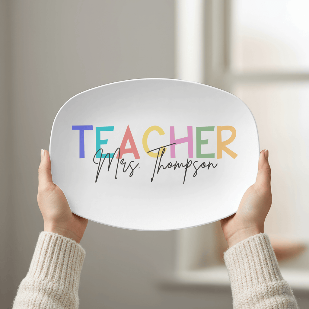 Personalized Teacher Platter by Lil Plate Shop