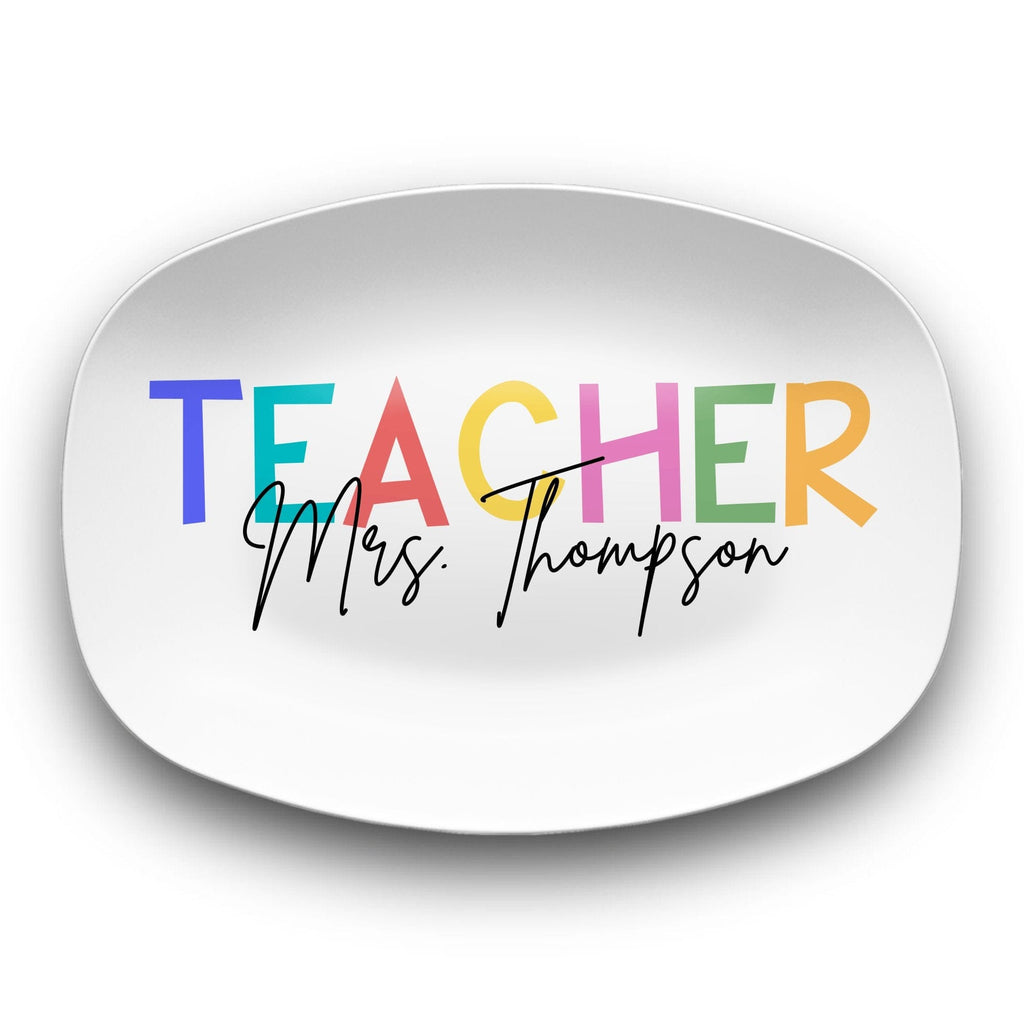Personalized Teacher Platter by Lil Plate Shop