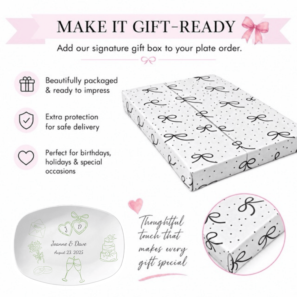 Personalized Wedding Platter by Lil Plate Shop