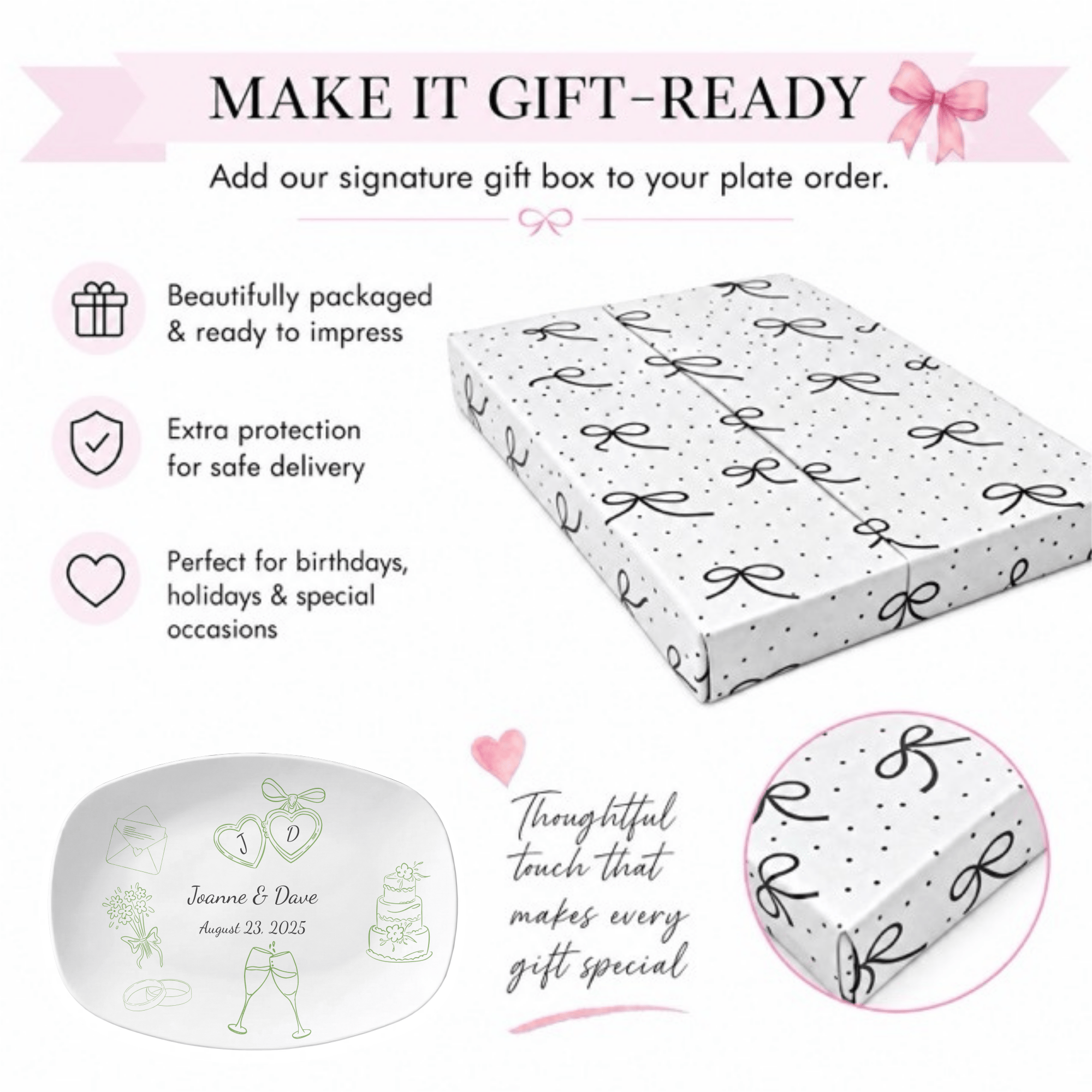 Personalized Wedding Platter by Lil Plate Shop