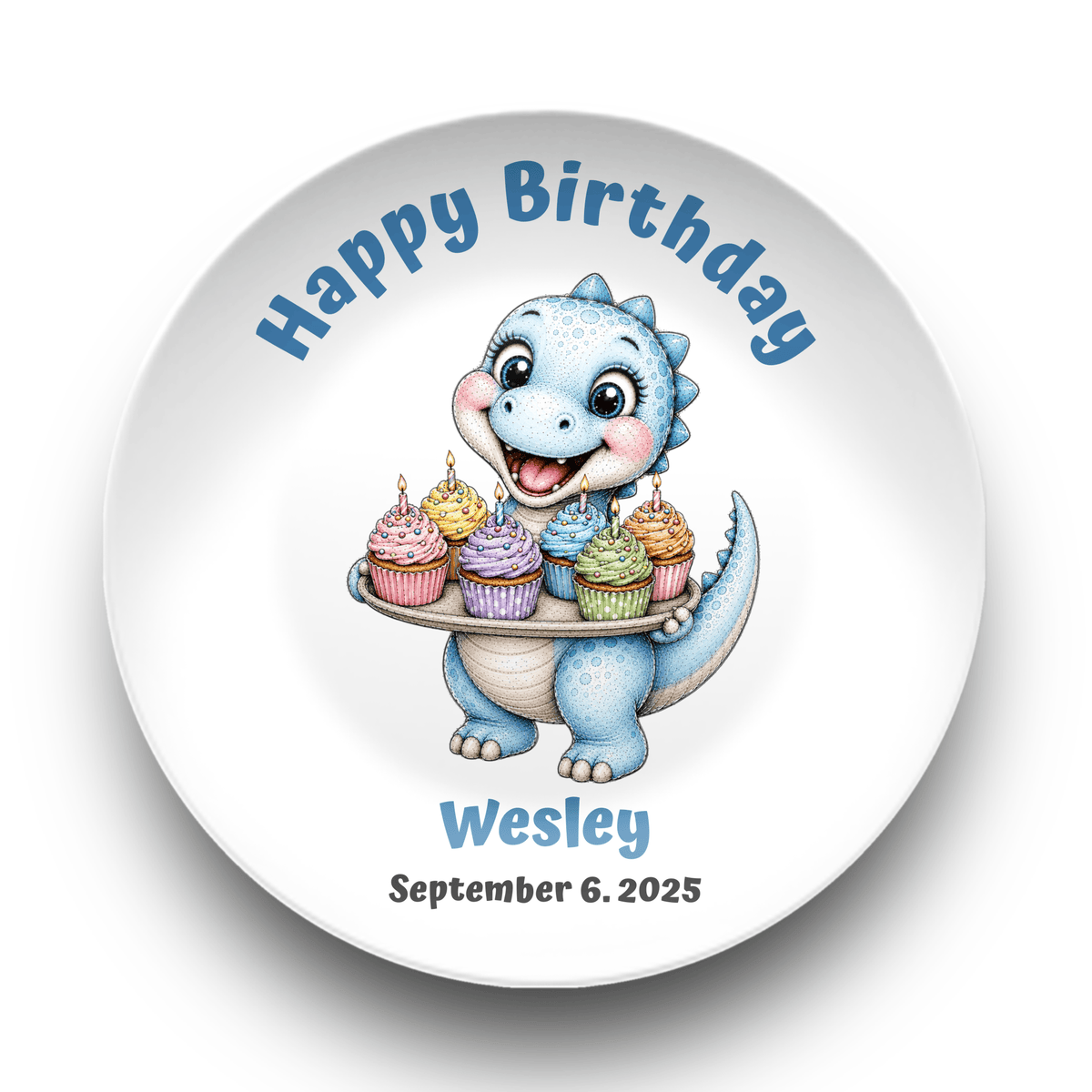 Pick Your Dinosaur Birthday Plate by Lil Plate Shop