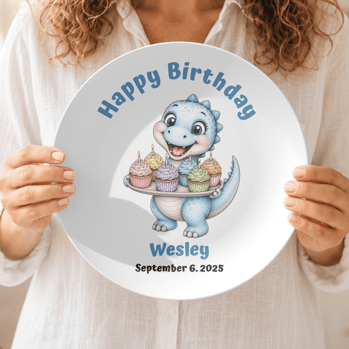 Pick Your Dinosaur Birthday Plate by Lil Plate Shop
