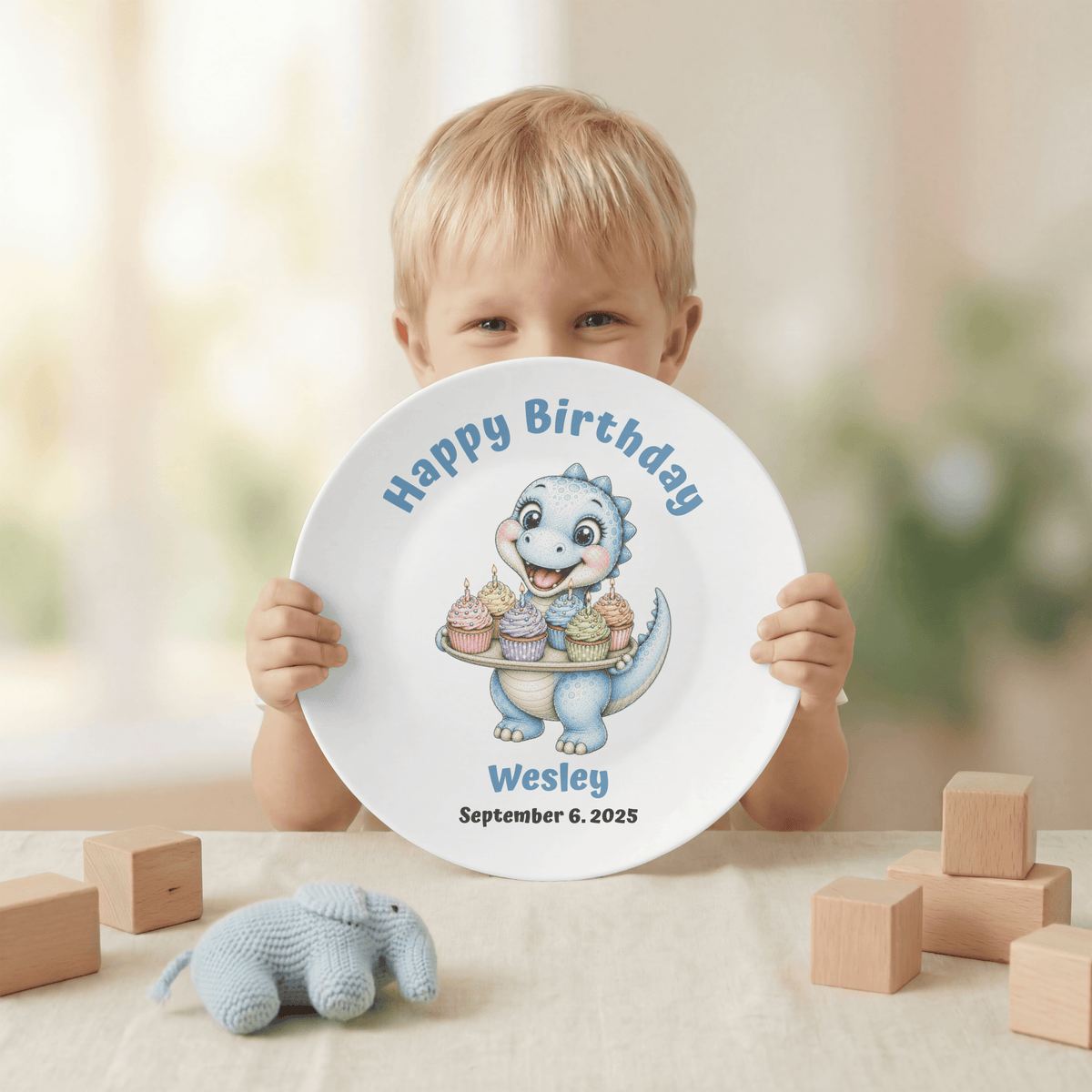 Pick Your Dinosaur Birthday Plate by Lil Plate Shop