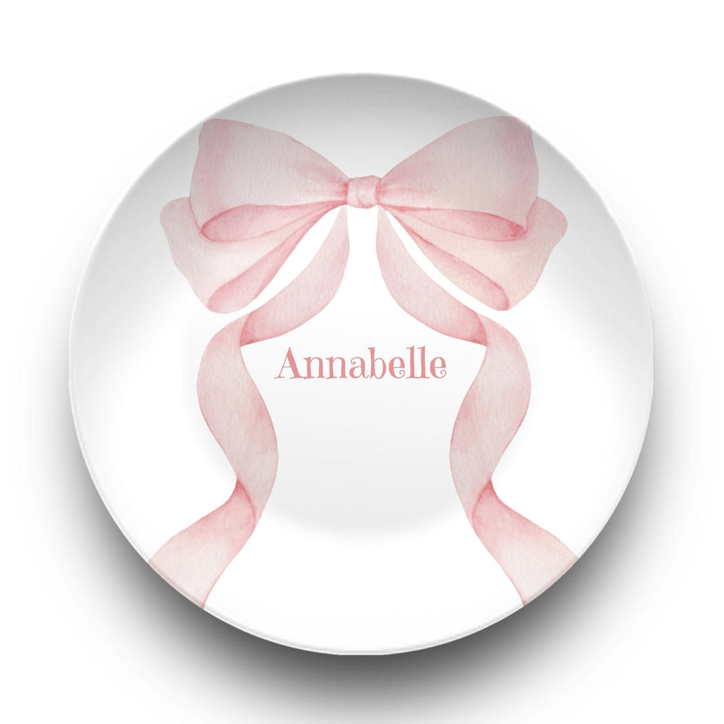 Pink Coquette Bow Plate by Lil Plate Shop