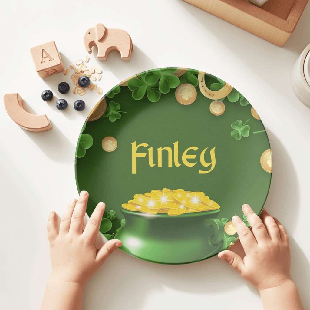 Pot of Gold Name Plate by Lil Plate Shop