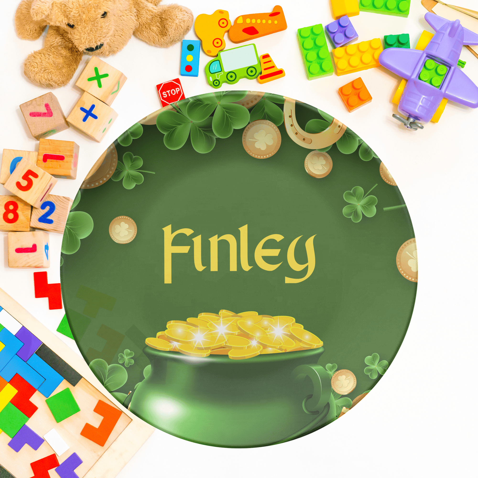 Pot of Gold Name Plate by Lil Plate Shop
