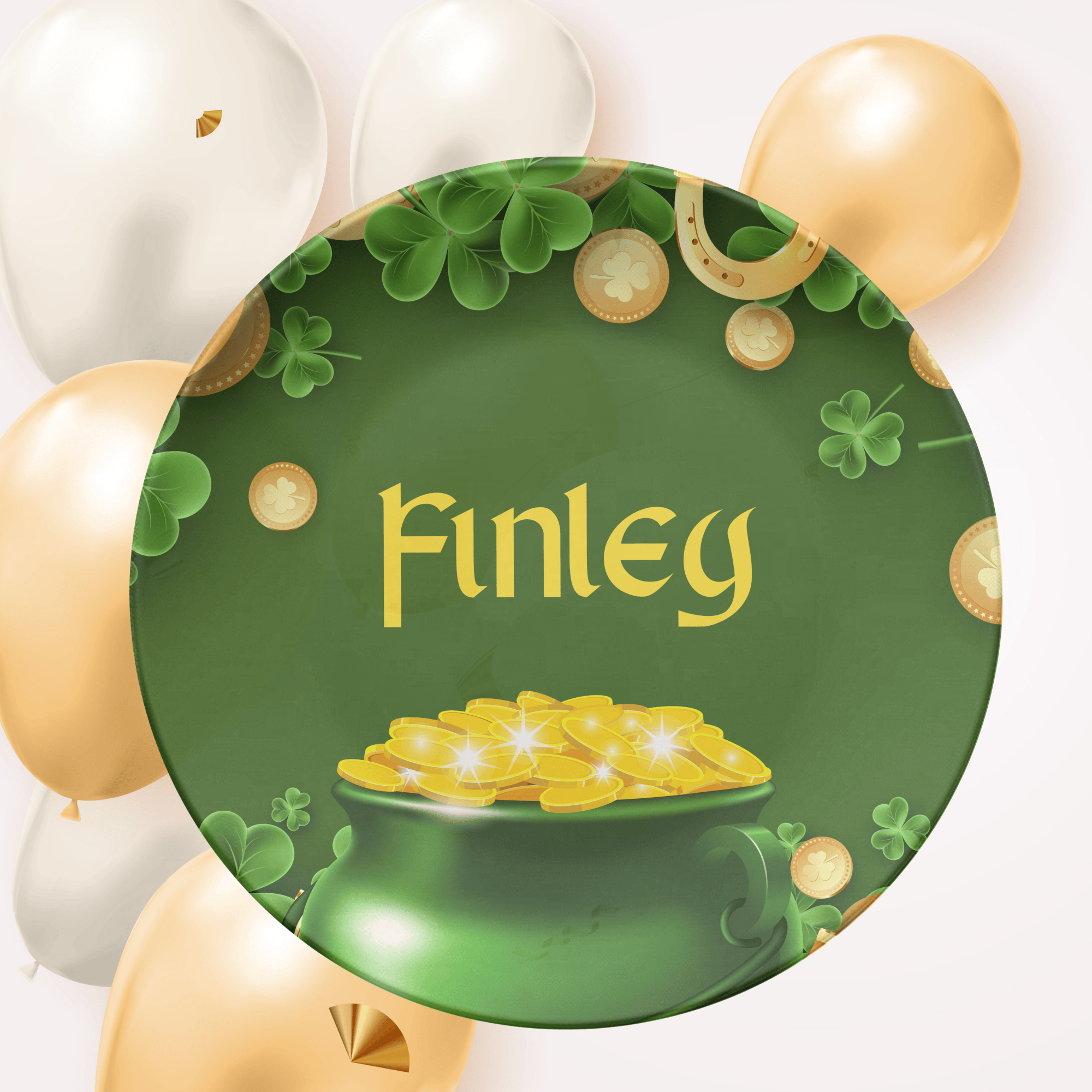 Pot of Gold Name Plate by Lil Plate Shop