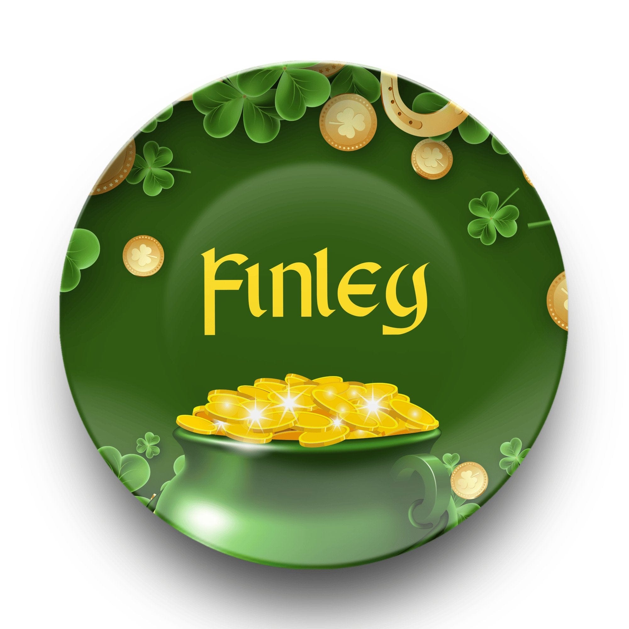 Pot of Gold Name Plate by Lil Plate Shop