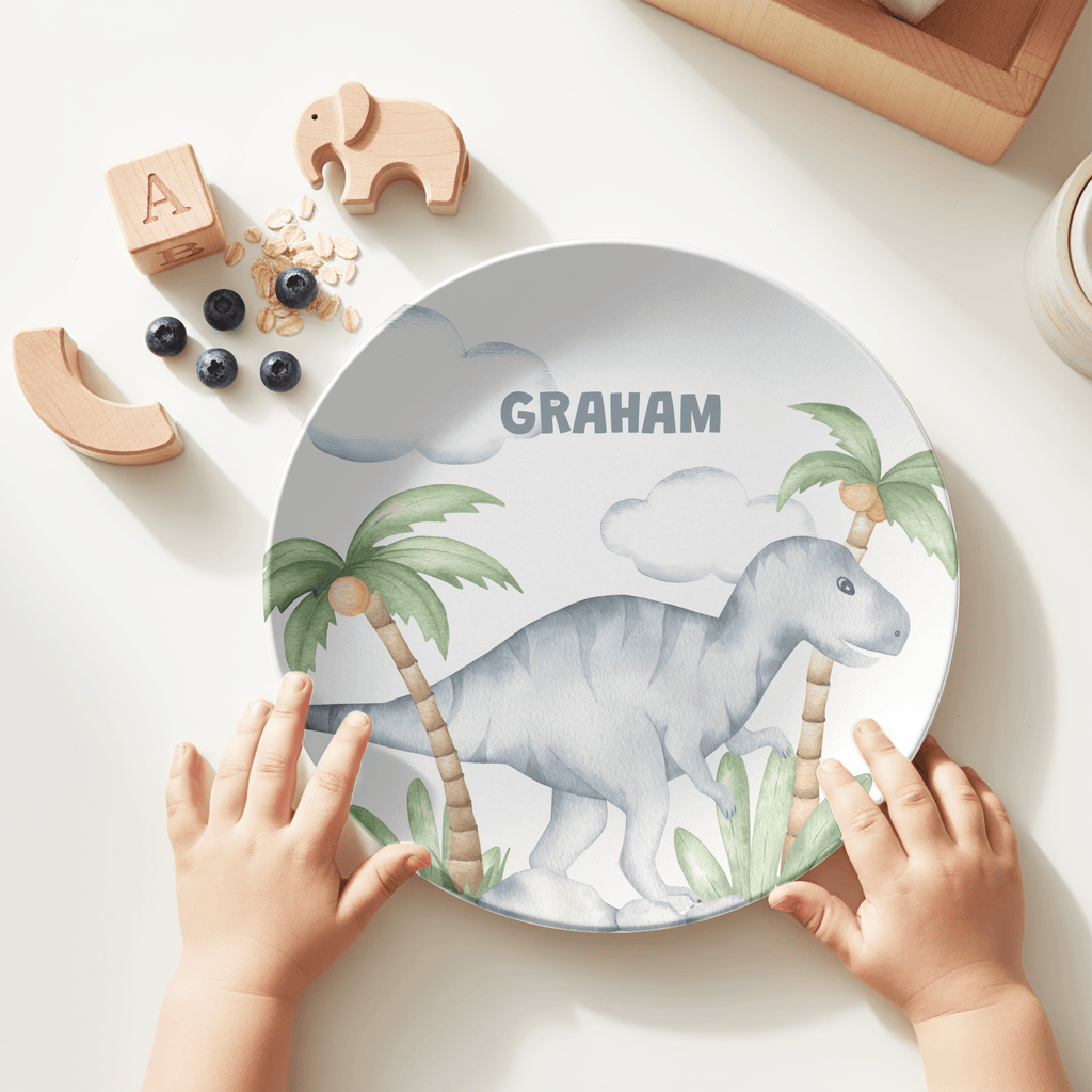 Prehistoric Dinosaur Plate by Lil Plate Shop