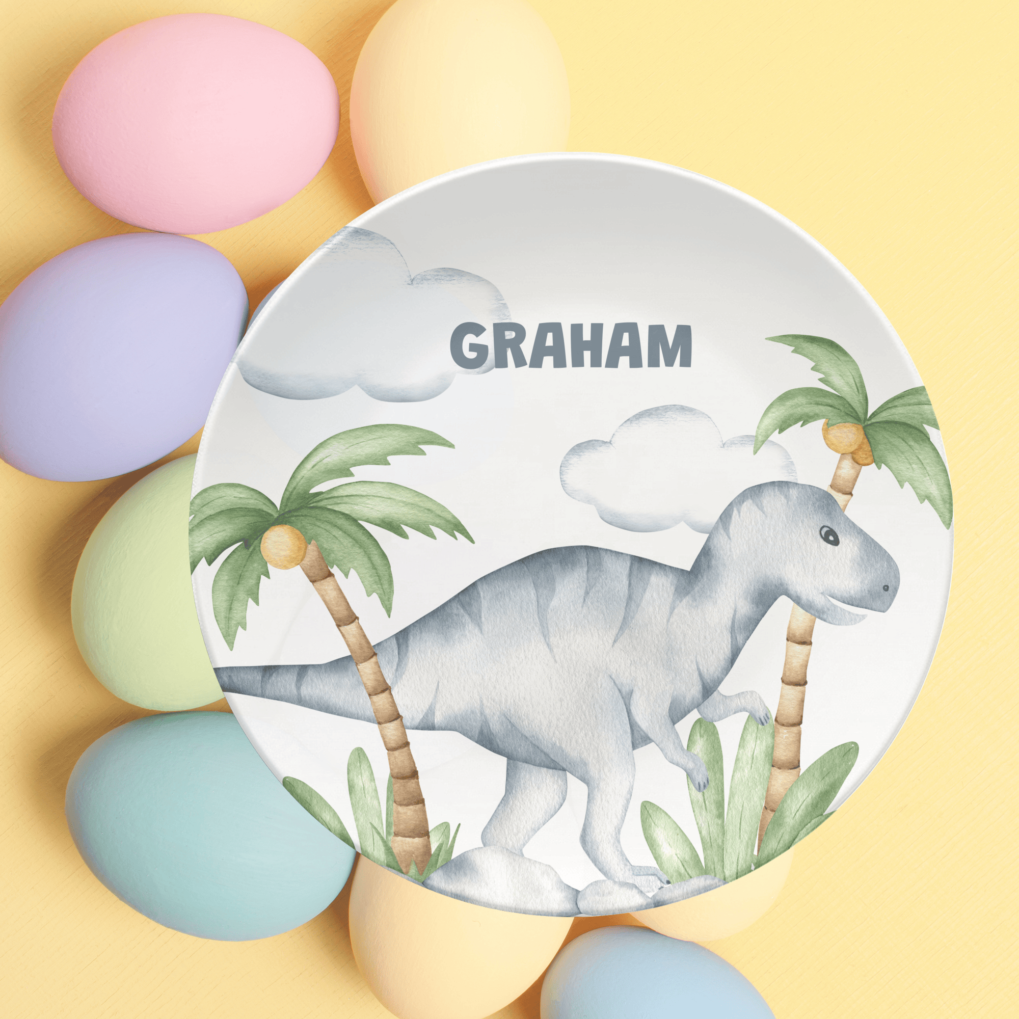 Prehistoric Dinosaur Plate by Lil Plate Shop