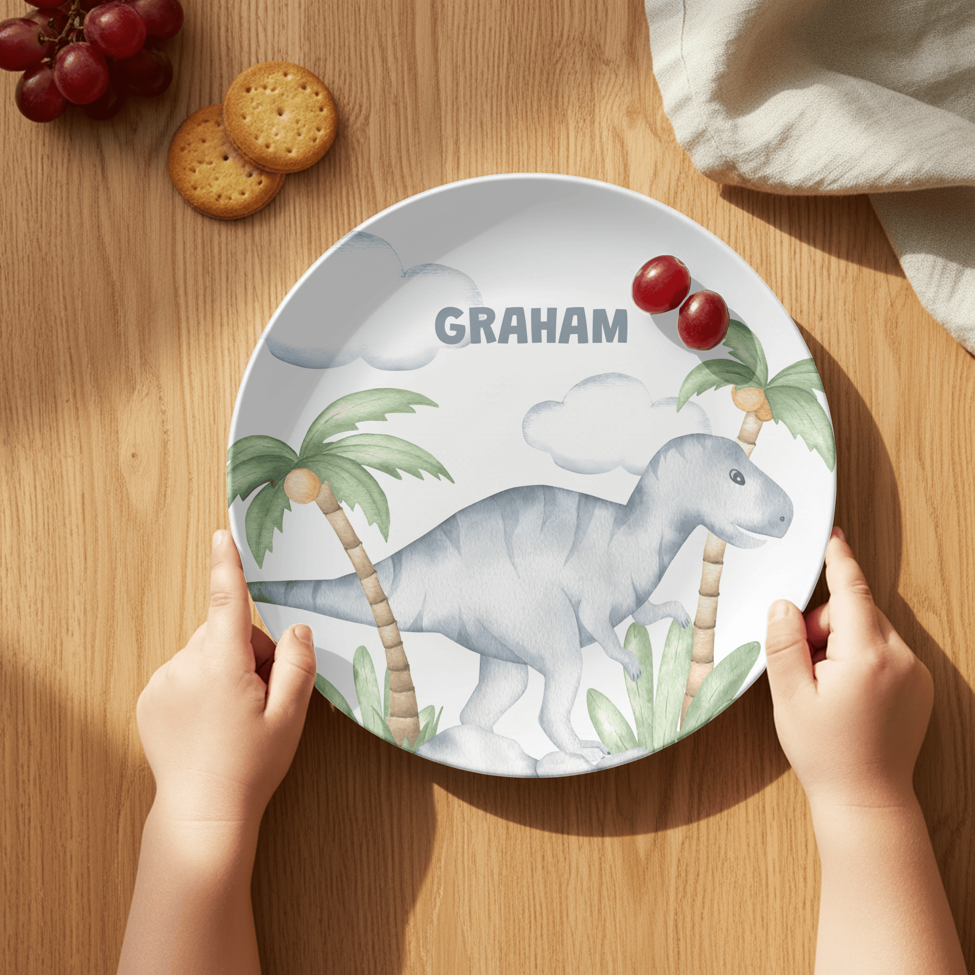 Prehistoric Dinosaur Plate by Lil Plate Shop