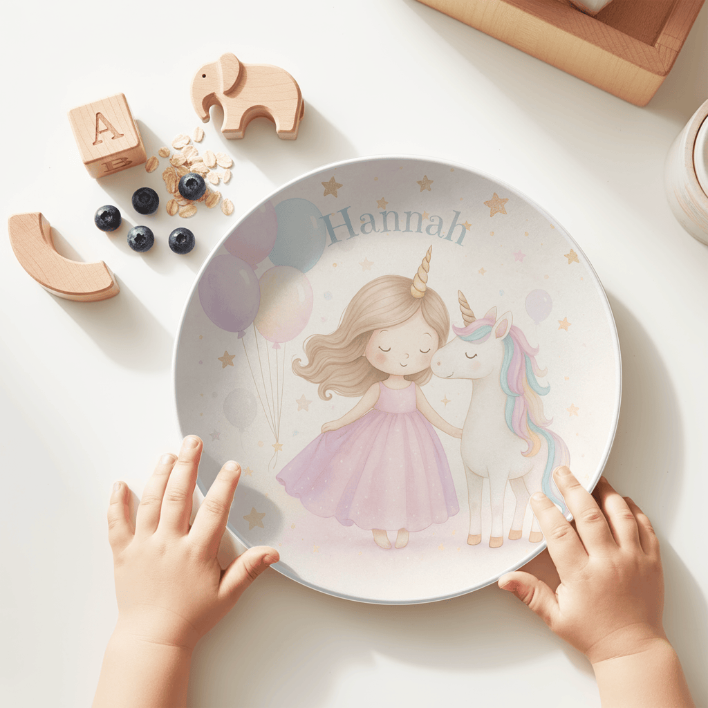 Princess Unicorn Plate by Lil Plate Shop