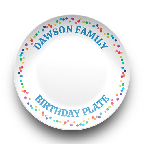 Family Birthday Celebration Plate by Lil Plate Shop