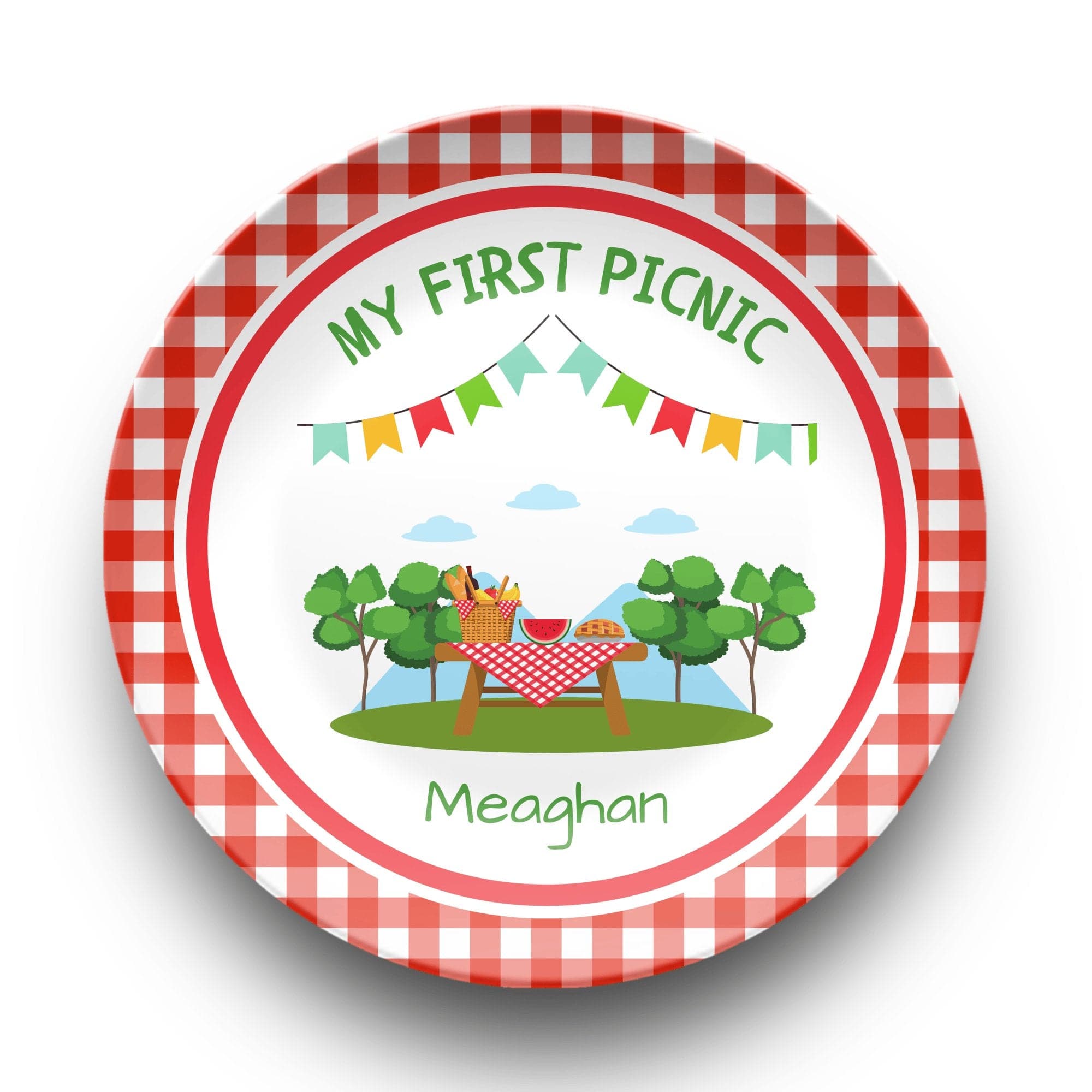 My First Picnic Plate Plate by Lil Plate Shop
