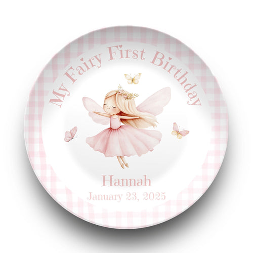 Fairy First Birthday Plate by Lil Plate Shop