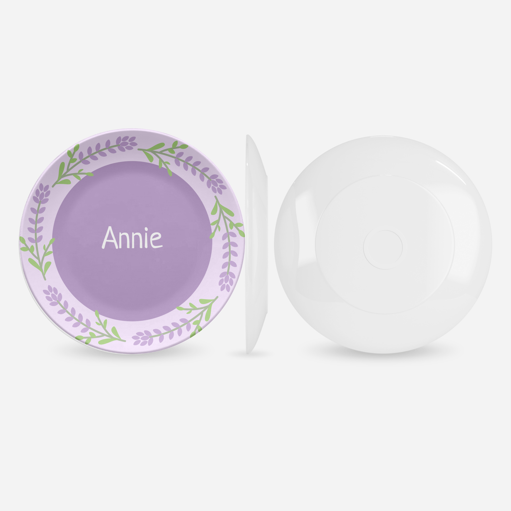 Purple Lover Floral Plate by Lil Plate Shop