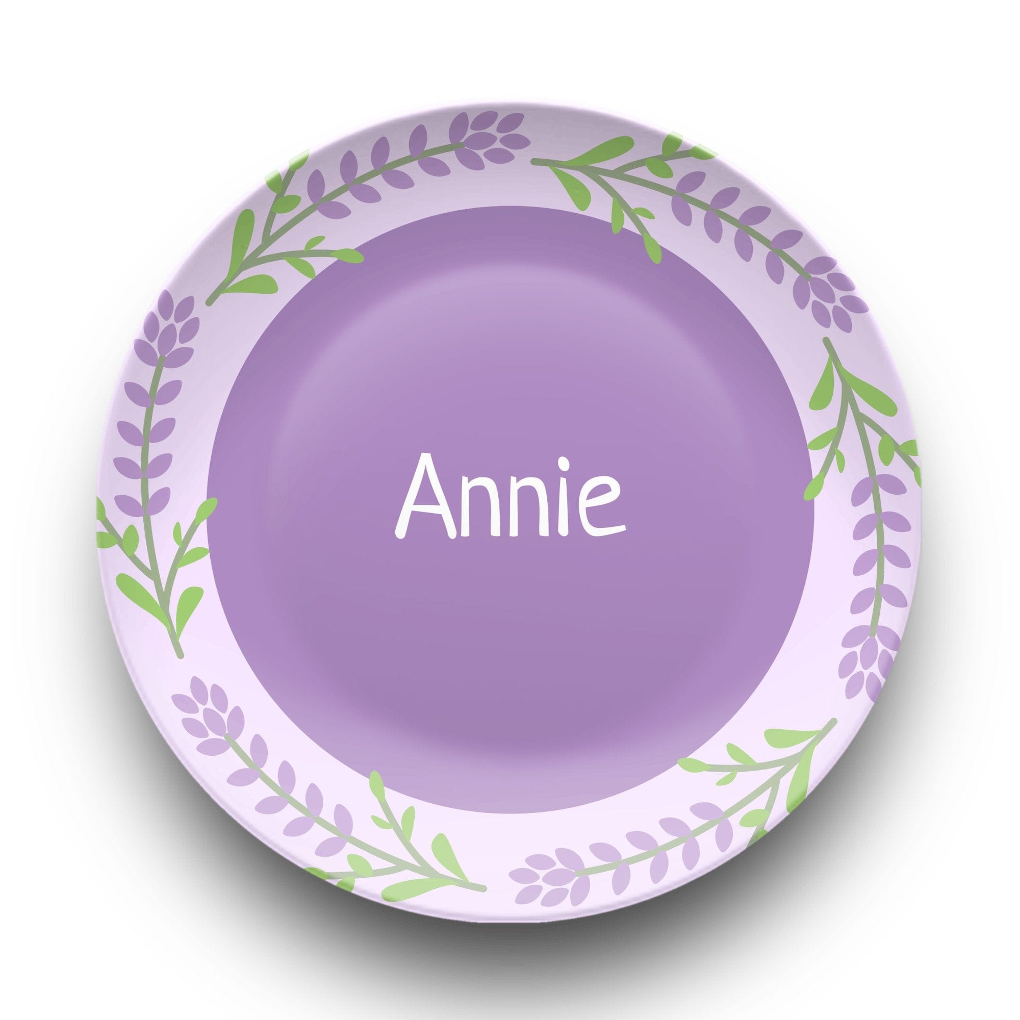 Purple Lover Floral Plate by Lil Plate Shop