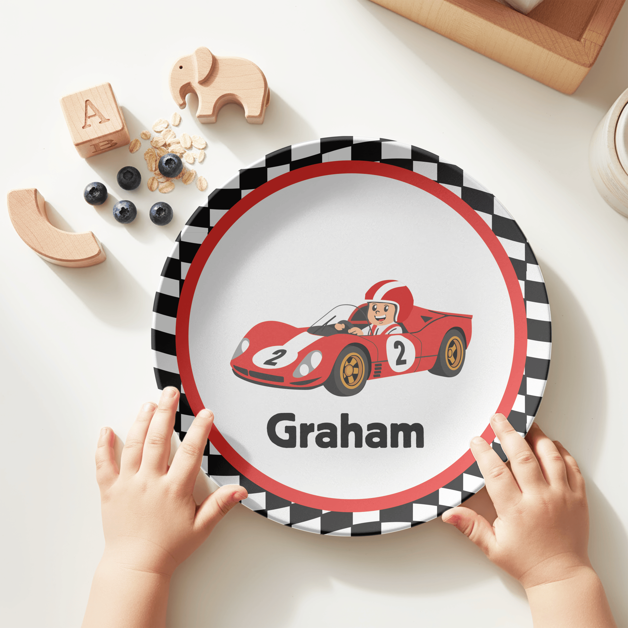 Race Car Name Plate by Lil Plate Shop