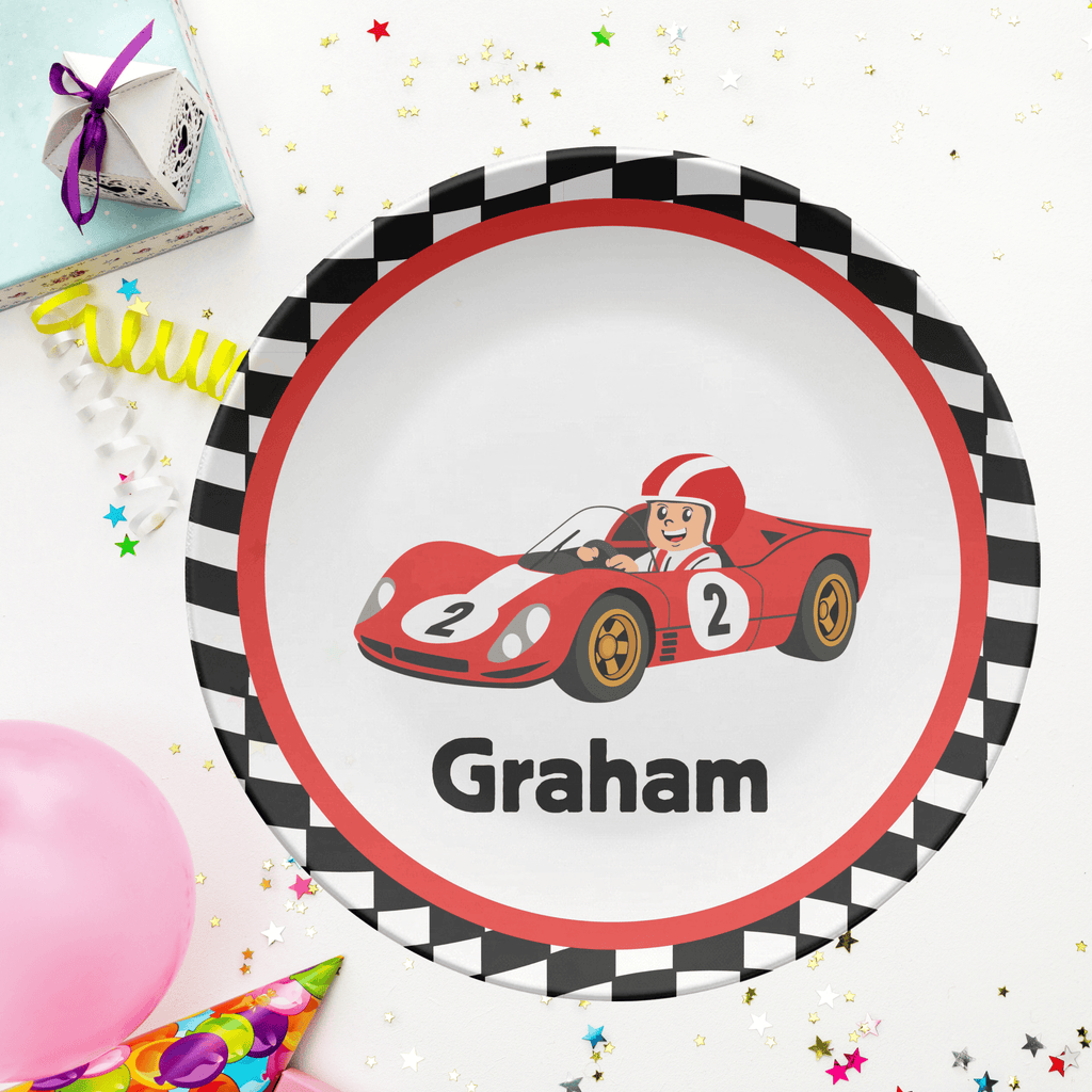 Race Car Name Plate by Lil Plate Shop