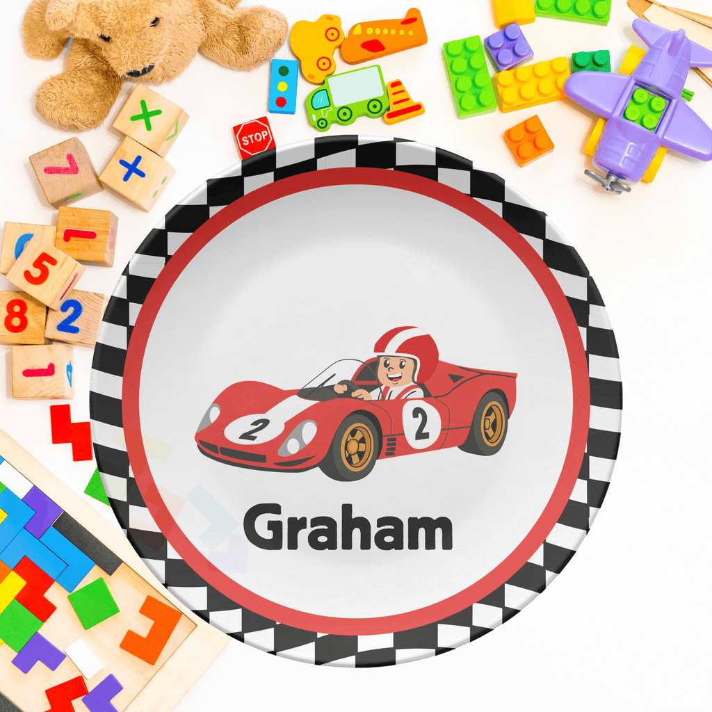 Race Car Name Plate by Lil Plate Shop