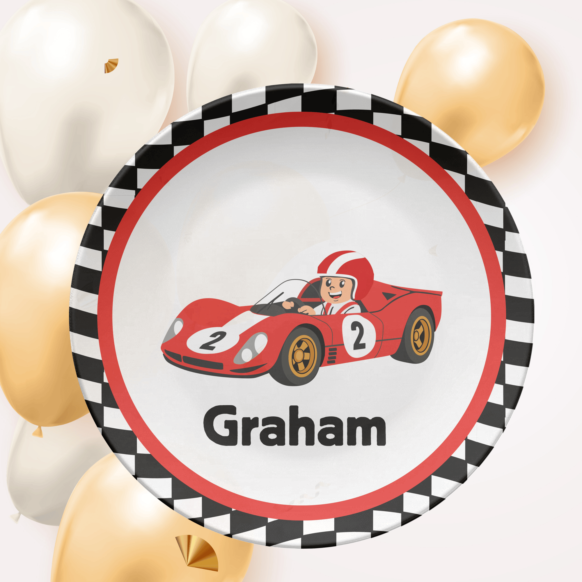 Race Car Name Plate by Lil Plate Shop