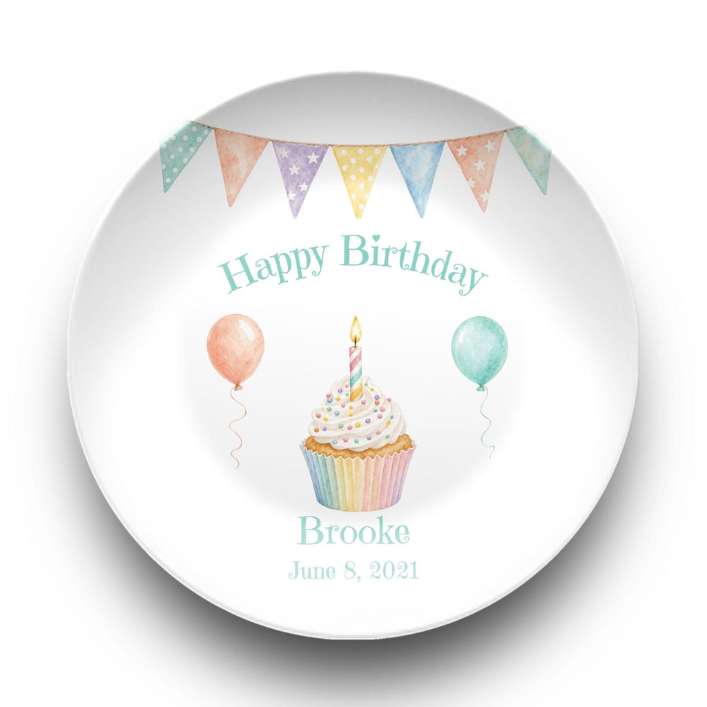 Rainbow Banner Balloon Plate by Lil Plate Shop