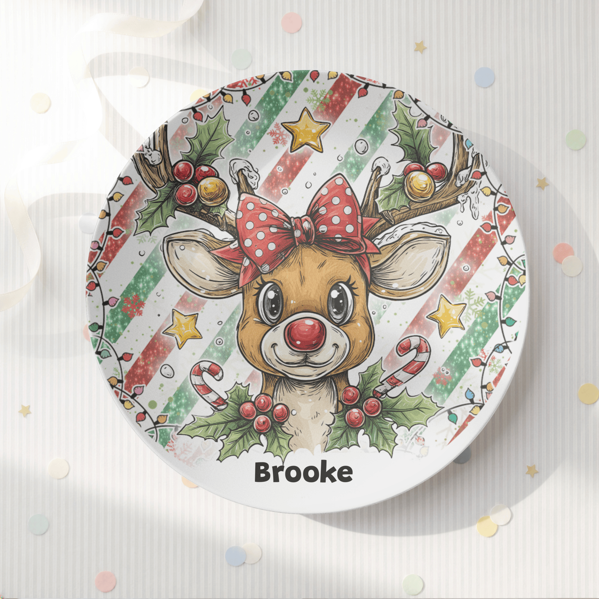 Reindeer Pal Plate by Lil Plate Shop