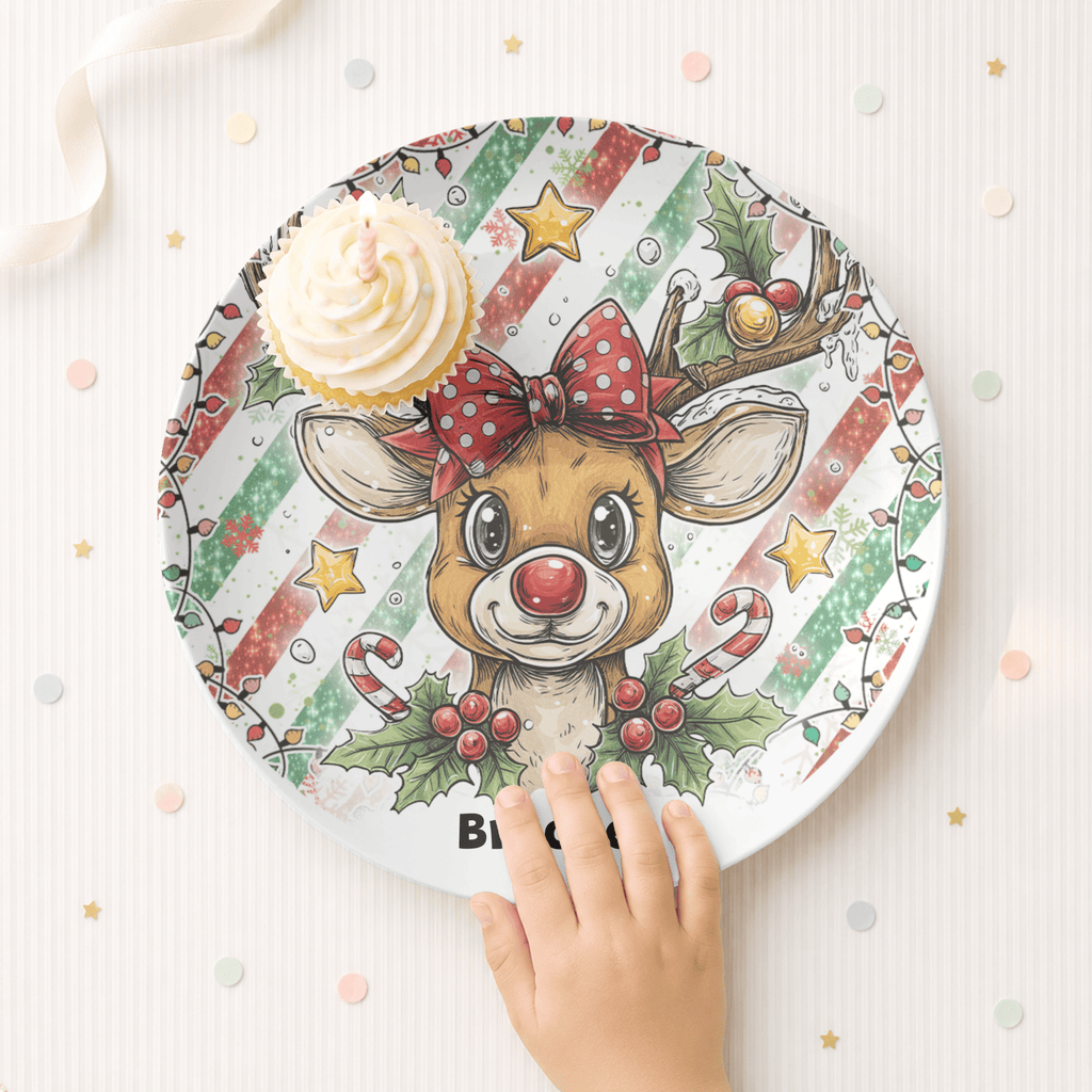 Reindeer Pal Plate by Lil Plate Shop