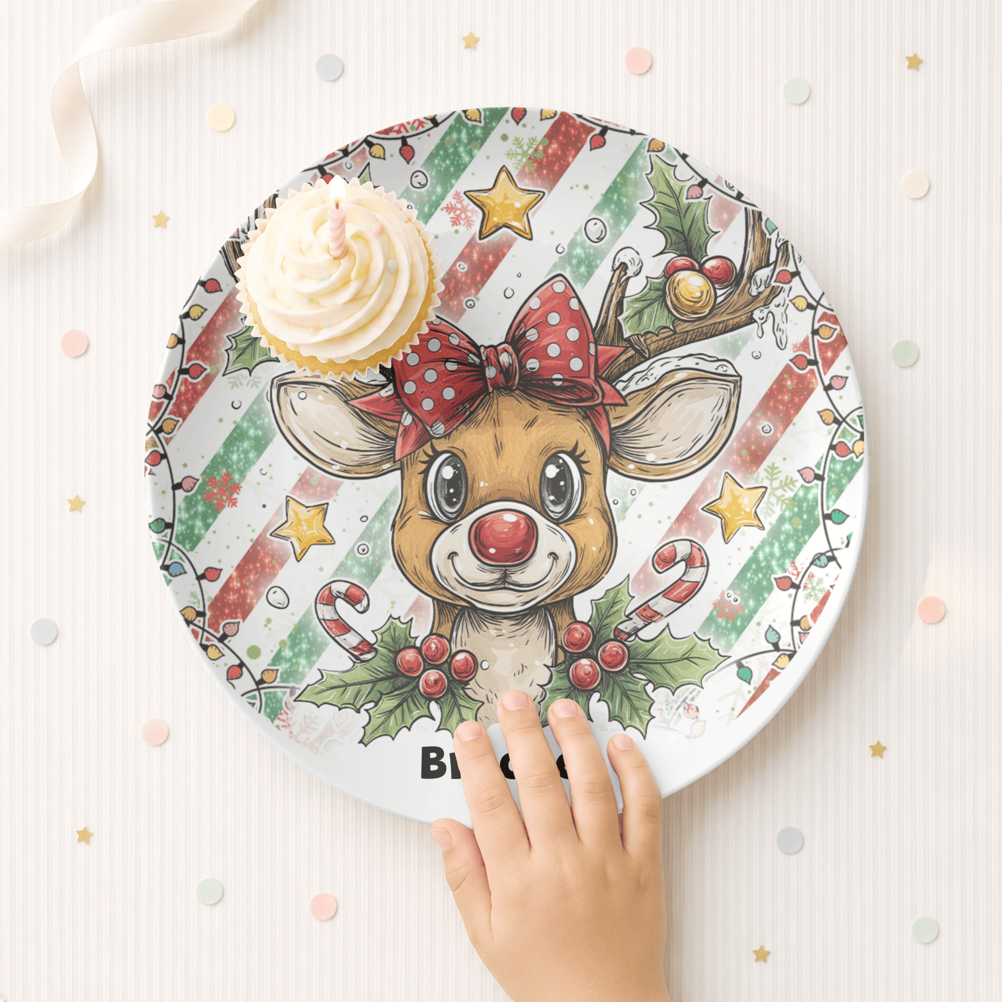 Reindeer Pal Plate by Lil Plate Shop