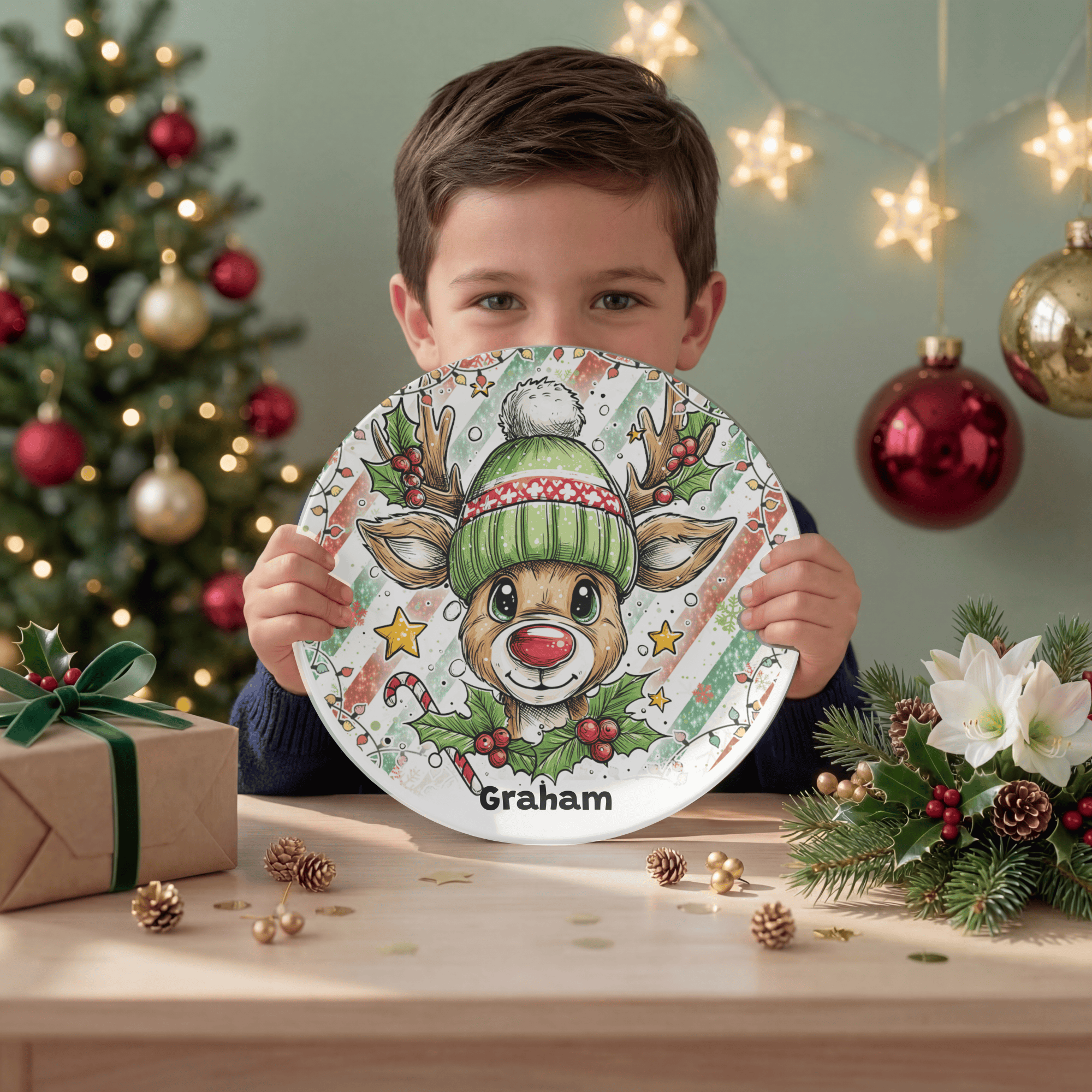 Reindeer Pal Plate by Lil Plate Shop