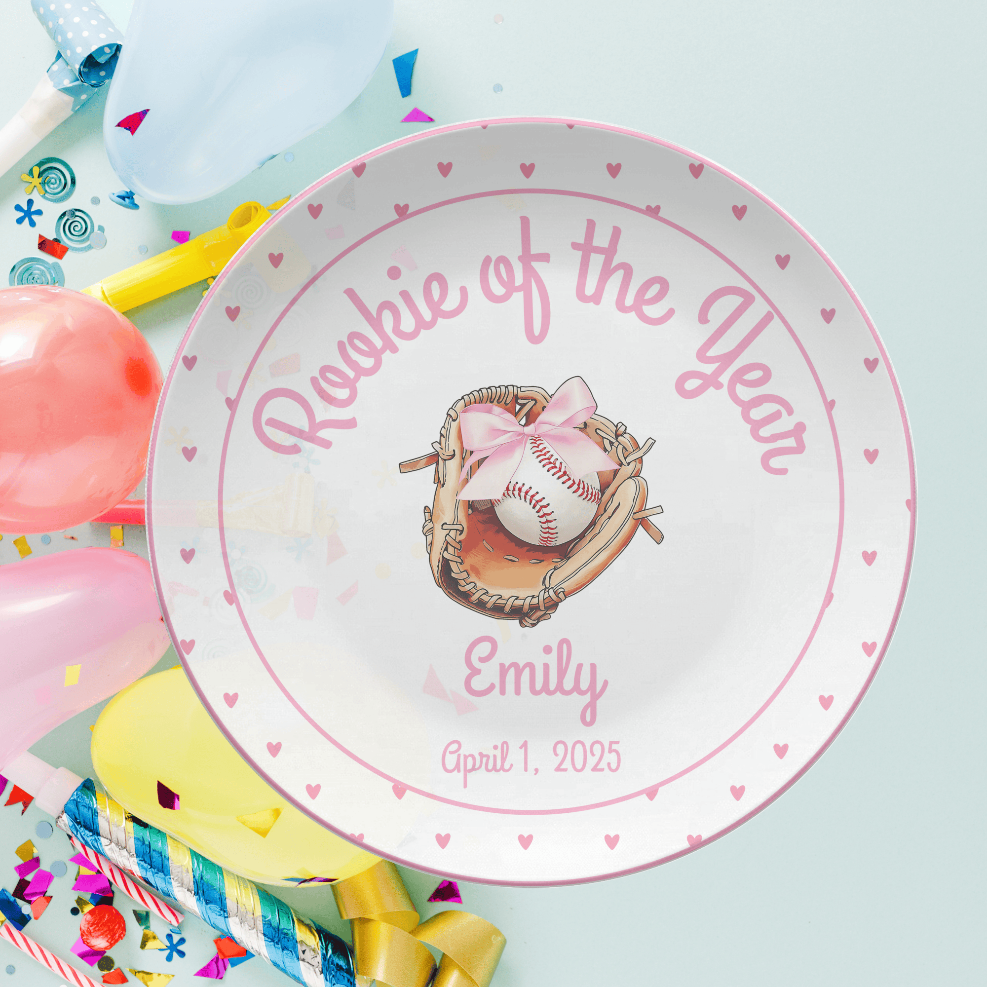Rookie  Heart Birthday Plate by Lil Plate Shop