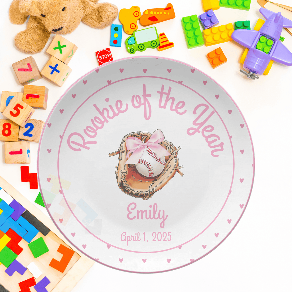 Rookie  Heart Birthday Plate by Lil Plate Shop